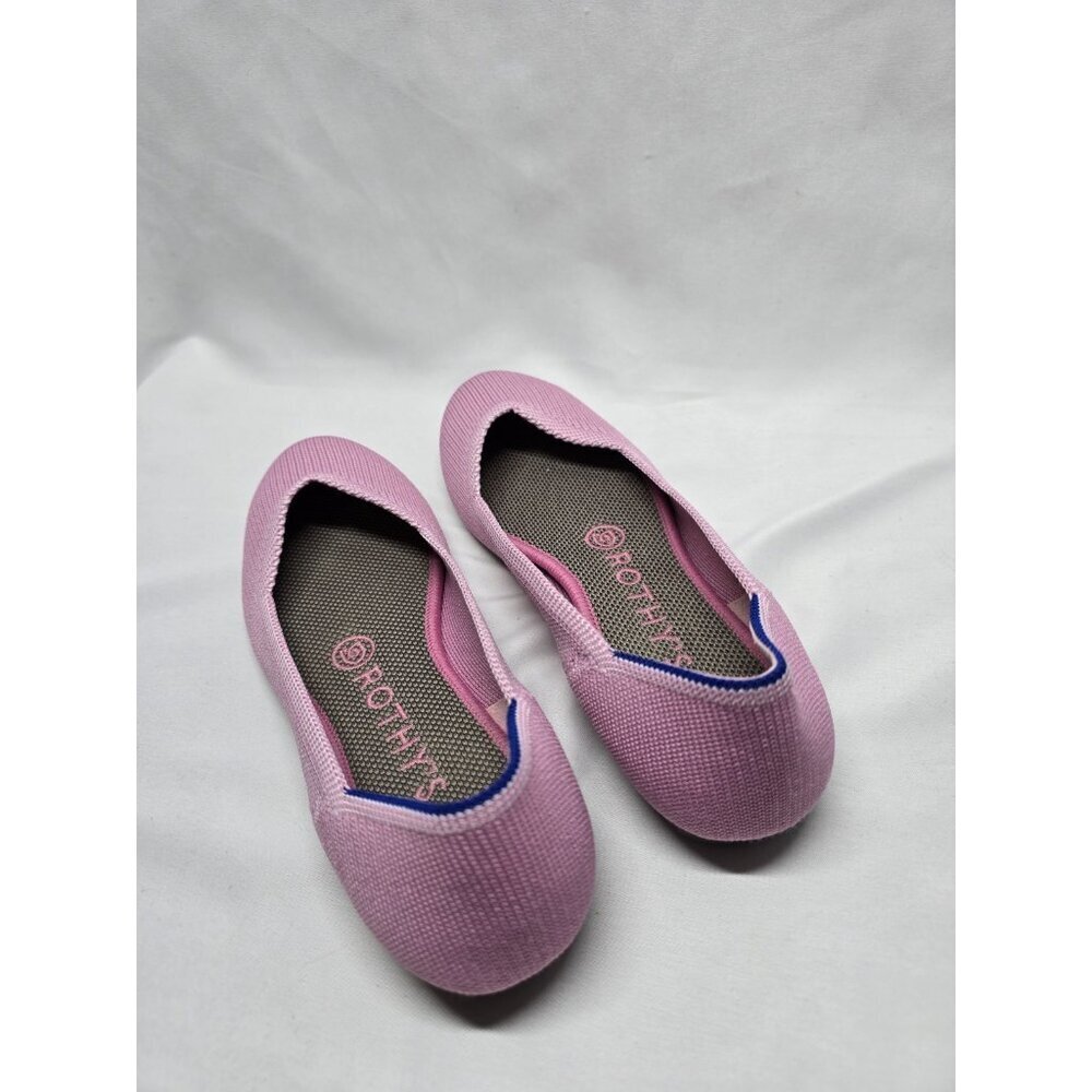 ROTHY'S The Flat Round Toe Comfort Shoe Women's Size 6.5 Begonia Pink Slip-On - Picture 2 of 7